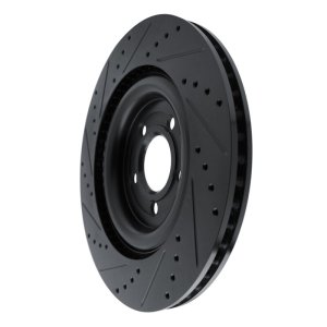 Ford Police Interceptor Utility Brake Rotor (1) - Rear Right - R1 Concepts - Drilled & Slotted - Black - `20-`25 Ford Police Interceptor Utility Brake Rotor (1) - Rear Right - R1 Concepts - Drilled & Slotted - Black - `20-`25